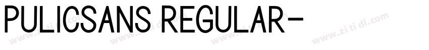 PulicSans Regular字体转换